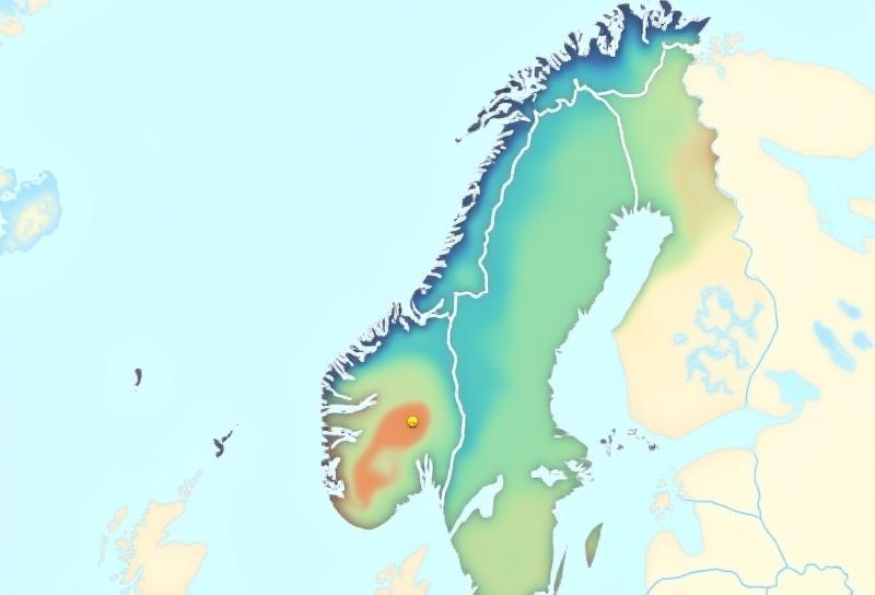 Map of Norway showing expanded DAB+ coverage